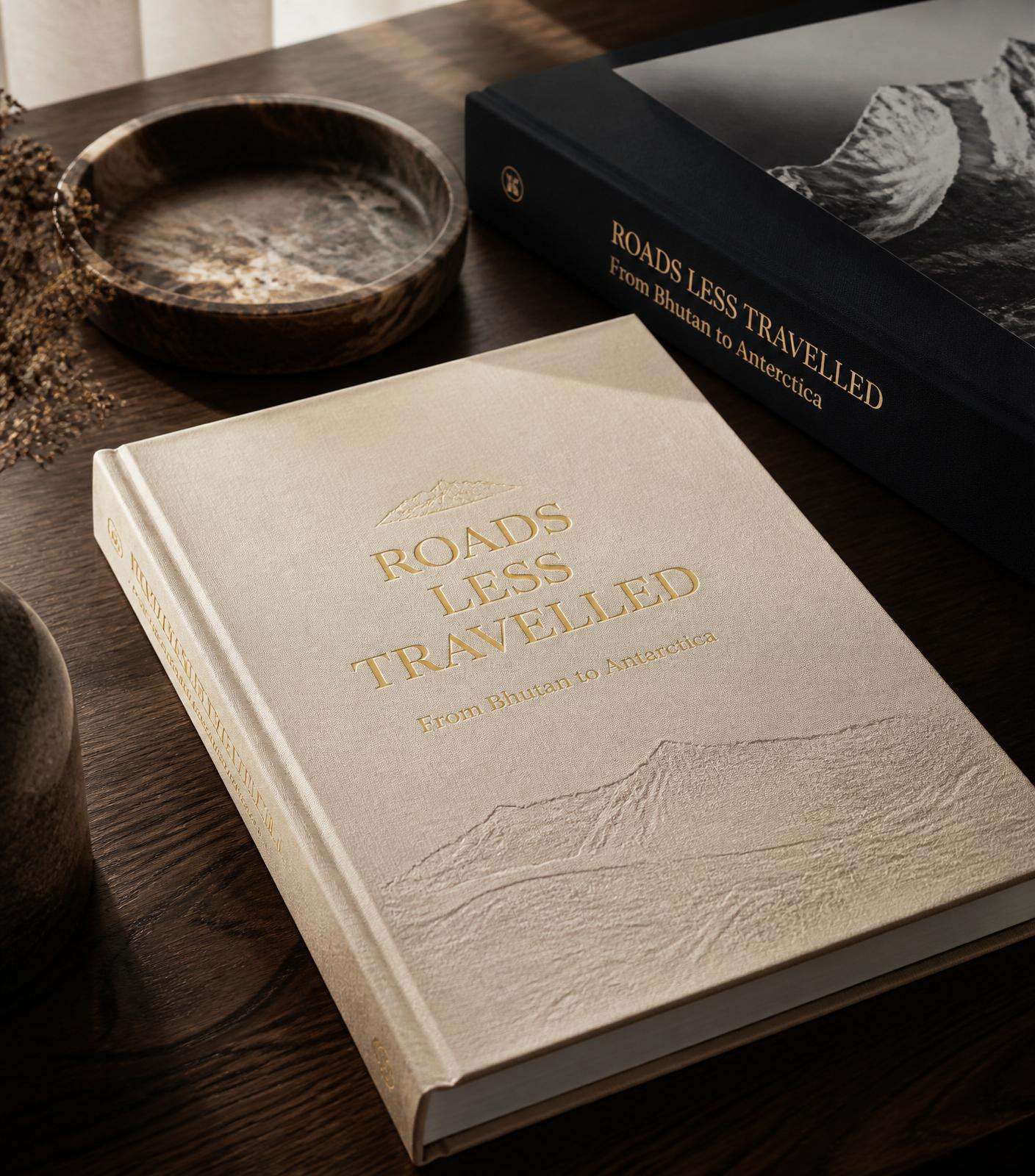 Roads Less Travelled monograph — fine linen hardcover